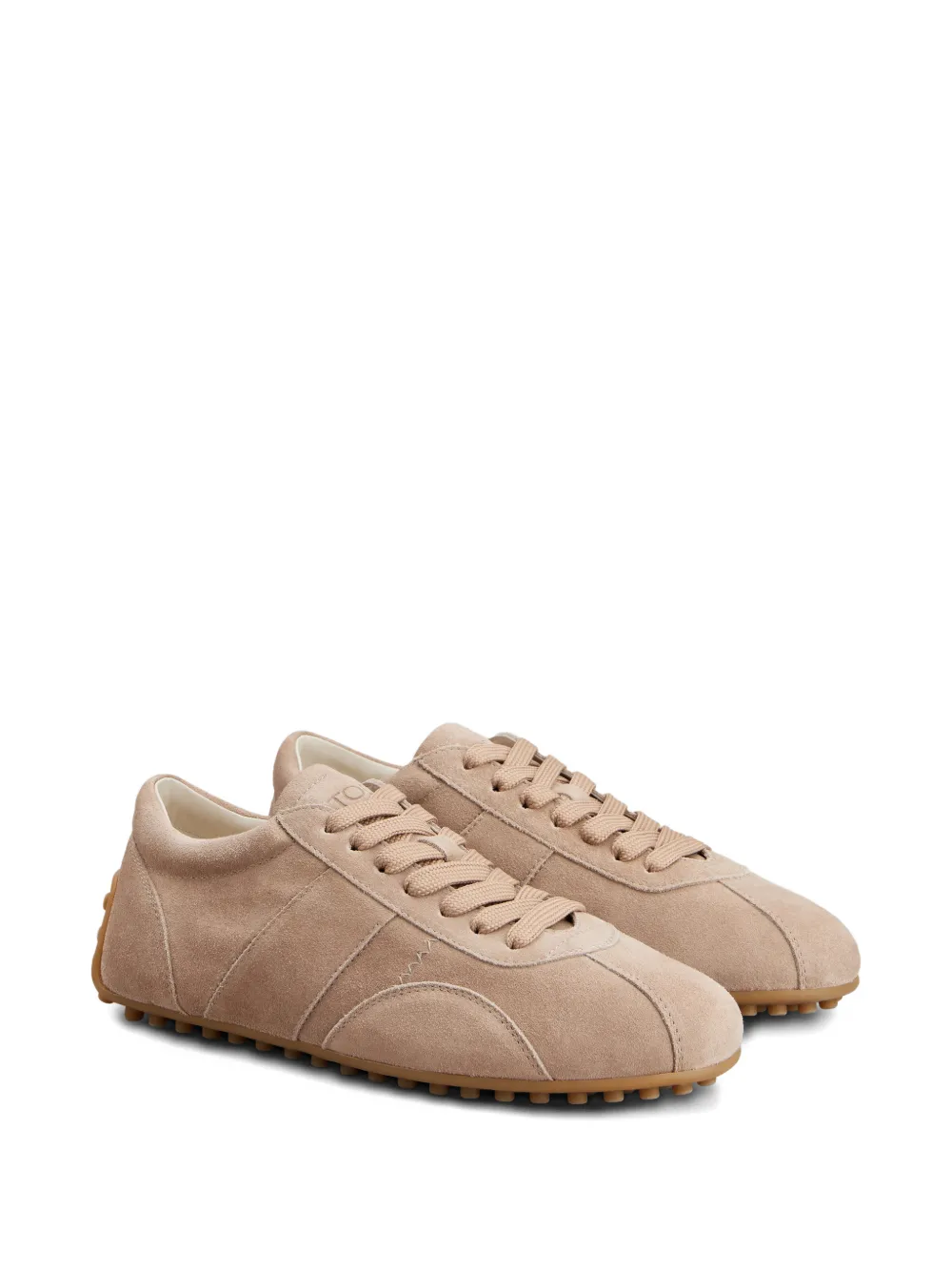 Tod's lace-up panelled sneakers - Beige