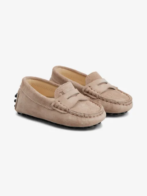 Tod's Kids Gommino panelled penny loafers