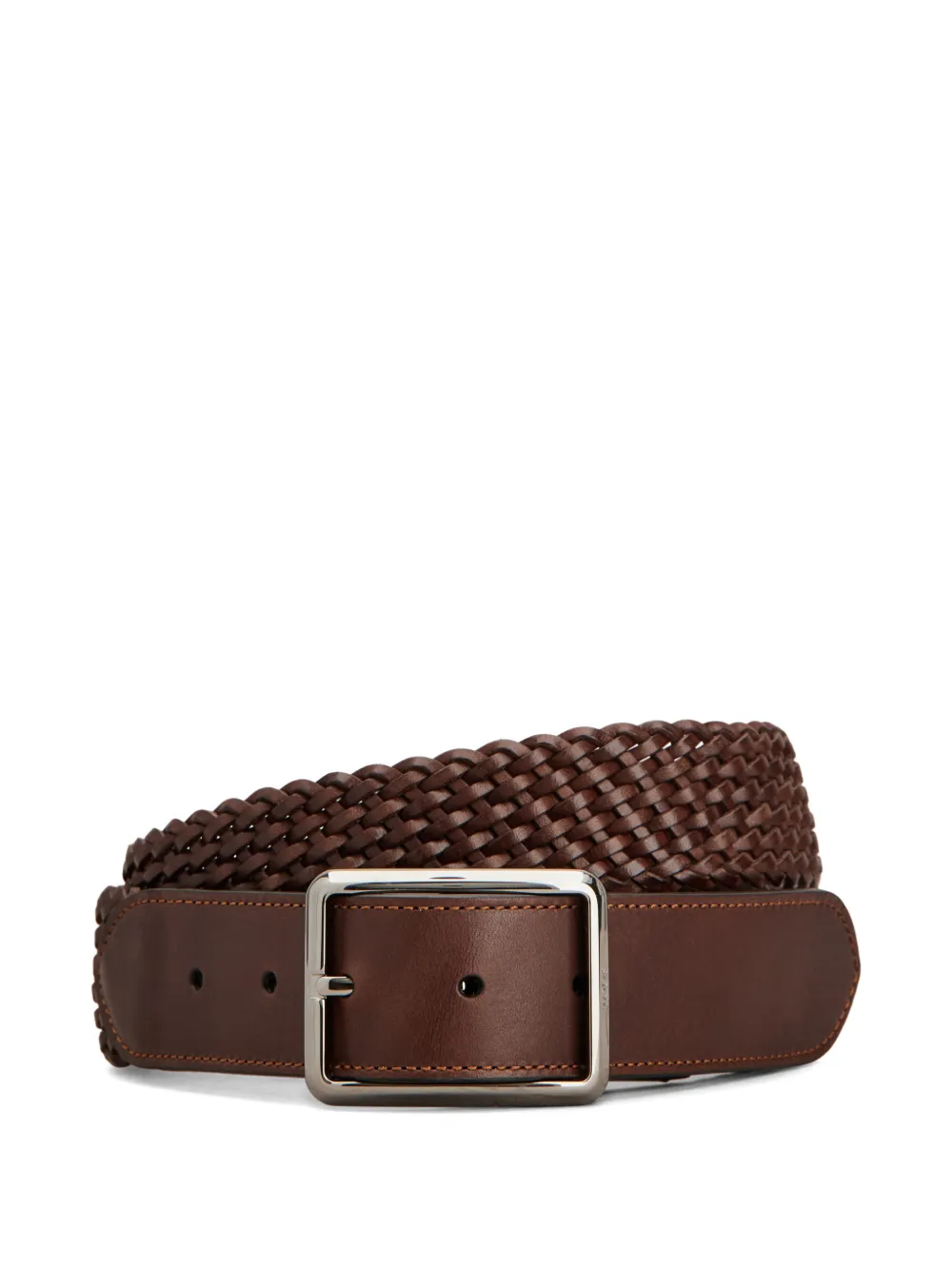 Tod's woven buckled belt - Brown