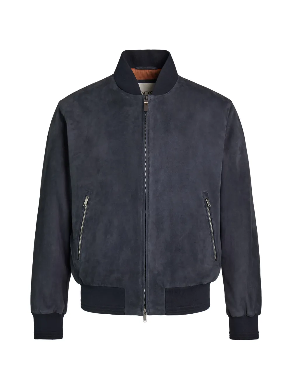 Tod's Brera suede zip-fastening bomber jacket - Blue