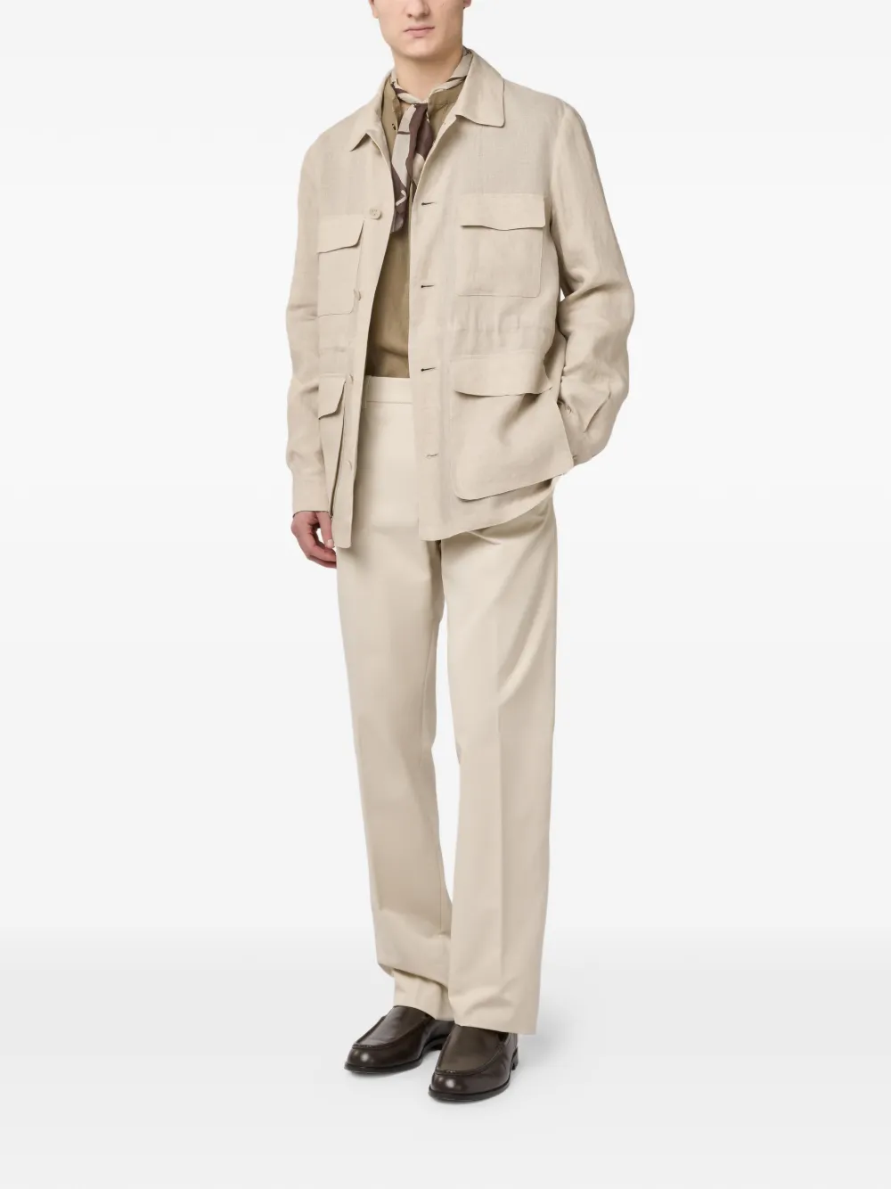 Tod's Veldjack met meerdere zakken Beige