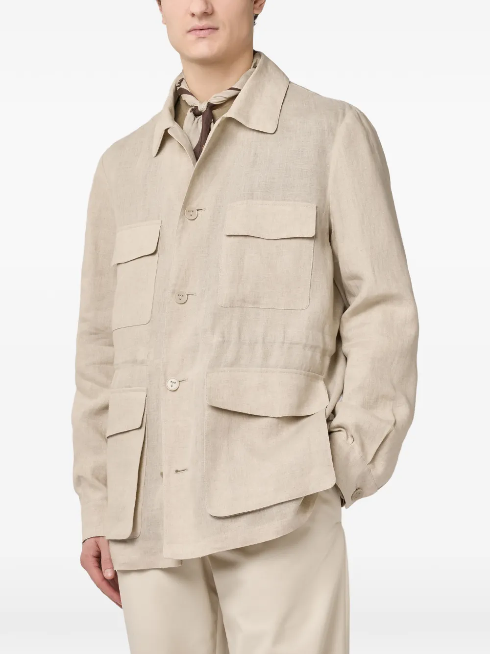 Tod's Veldjack met meerdere zakken Beige
