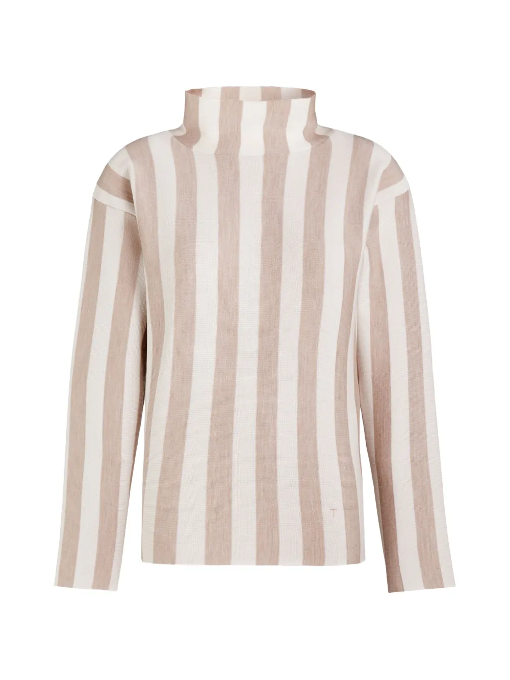Tod's striped funnel-neck sweater - Neutrals