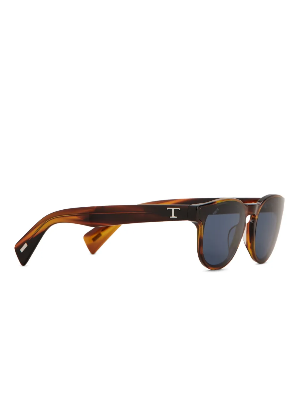  Tod's Logo Round-frame Sunglasses - Brown 