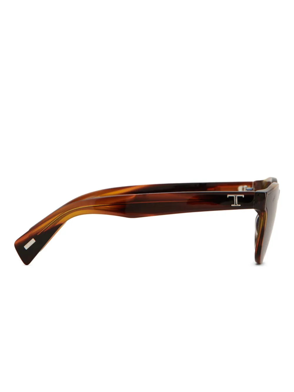 Tod's logo round-frame sunglasses - Bruin