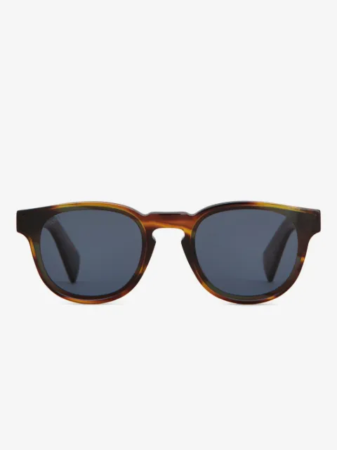 Tod's lentes de sol con armazón redonda y logo
