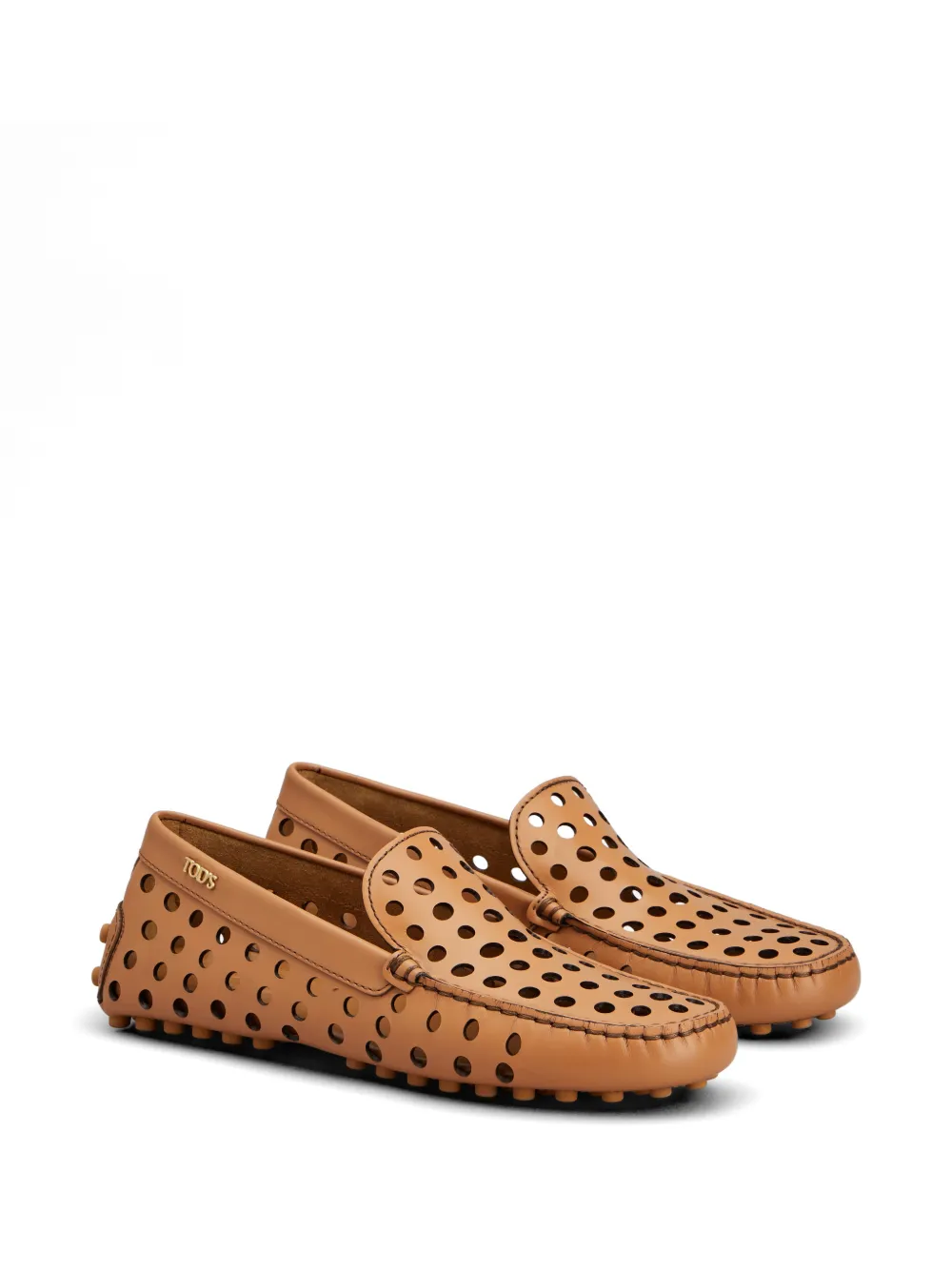 Tod's Gommino perforated loafers Bruin