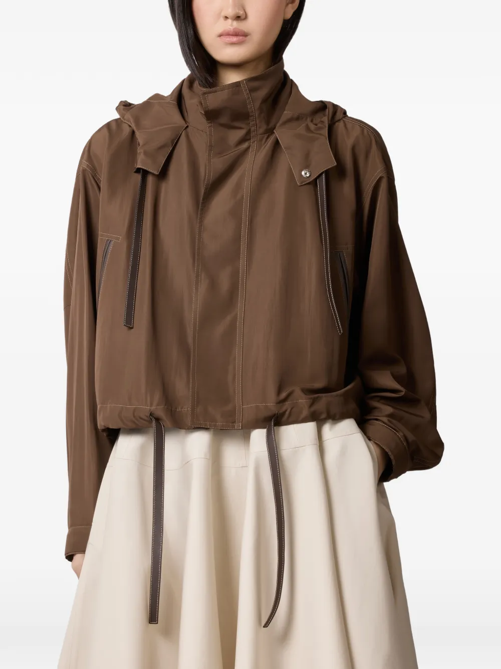 Tod's Jack met capuchon en zak Bruin