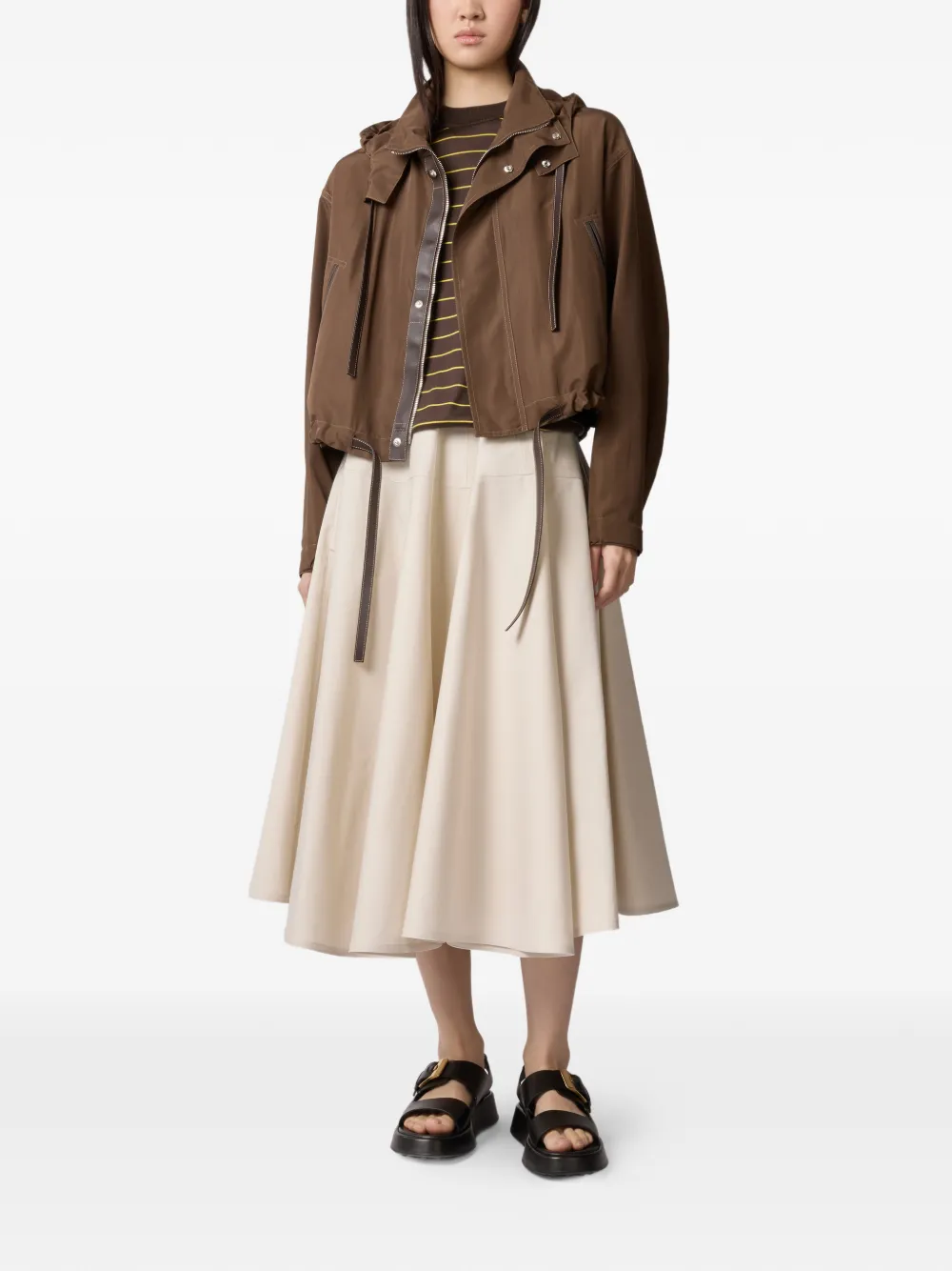 Tod's Jack met capuchon en zak Bruin