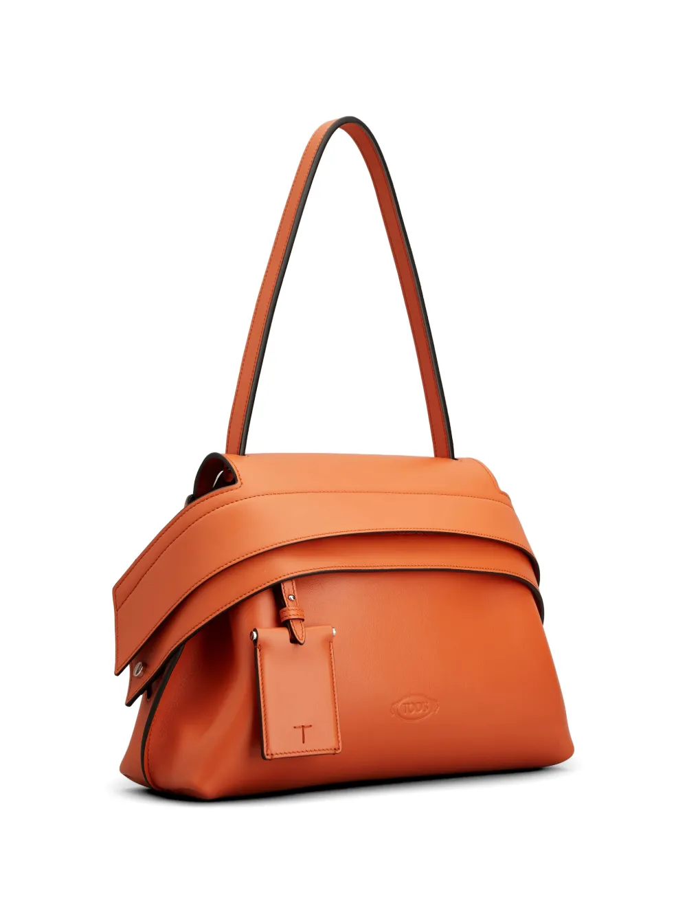 Tod's Wave Bag schoudertas met vlakken Oranje