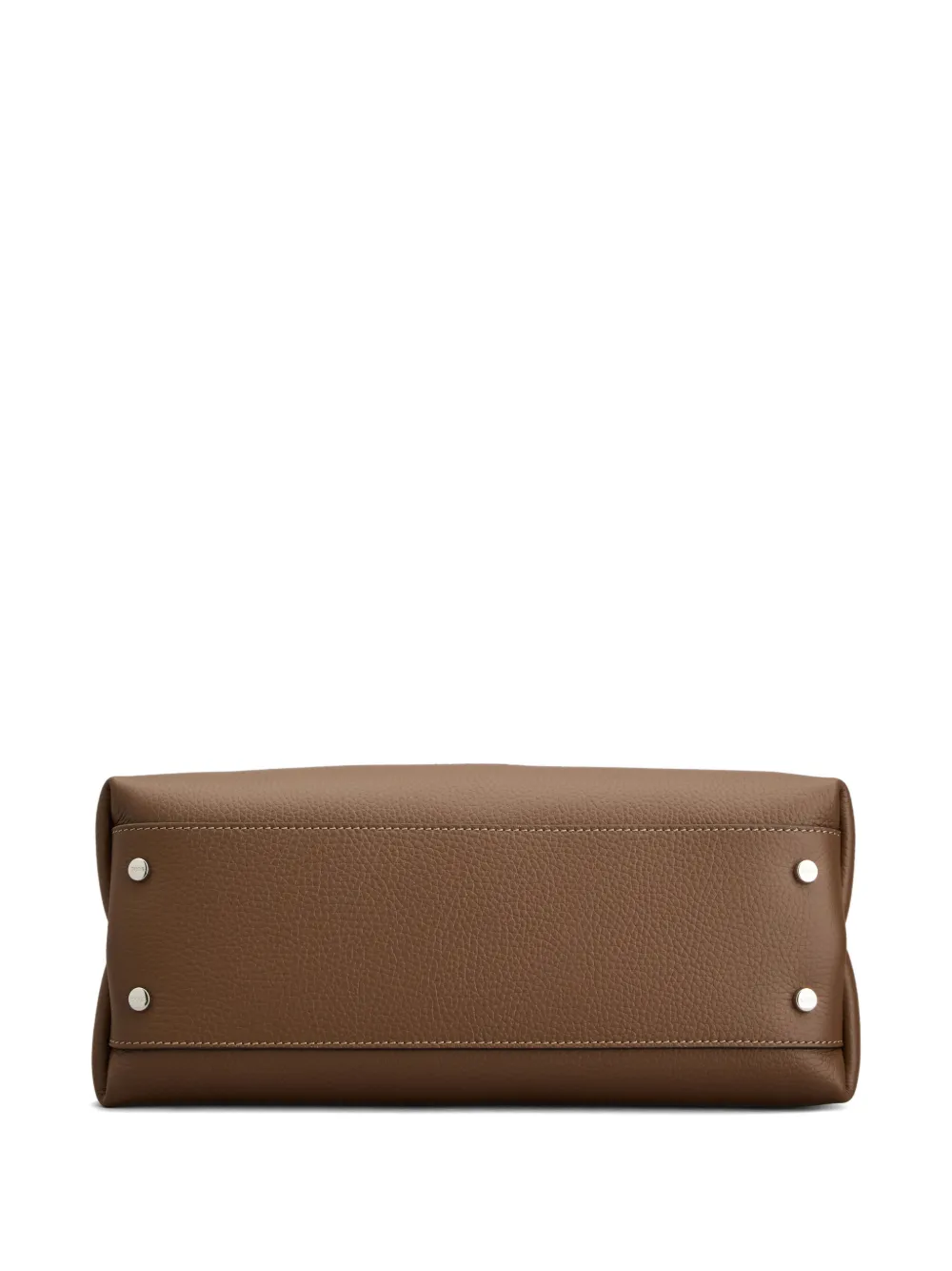 Tod's Shopper met handgreep en logo bedel Bruin