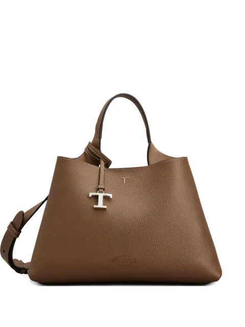 Tod's small logo charm top handle tote bag