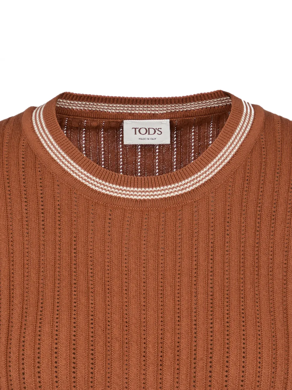 Tod's Ribgebreide top Bruin