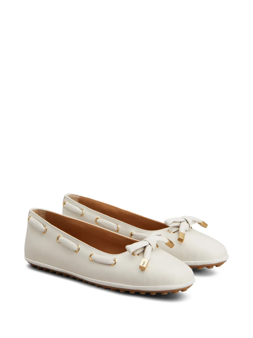 Tod's Ballerina's met strikdetail Beige