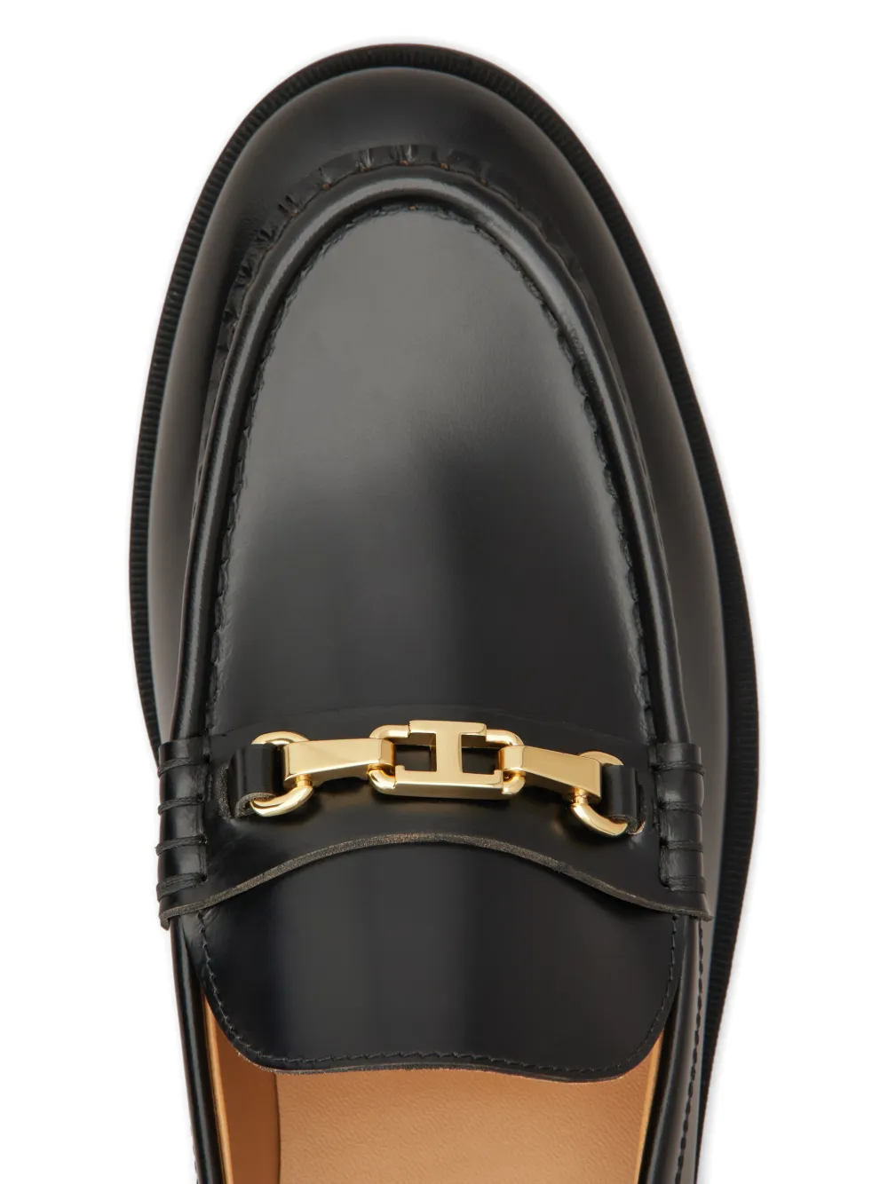 Tod's Loafers met goudkleurige hardware Zwart