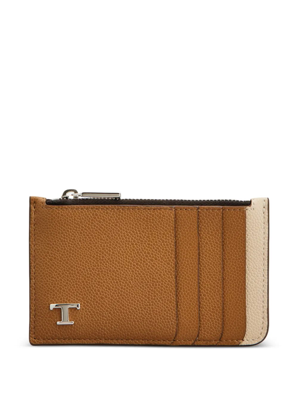 Tod's logo-plaque cardholder - Marrone