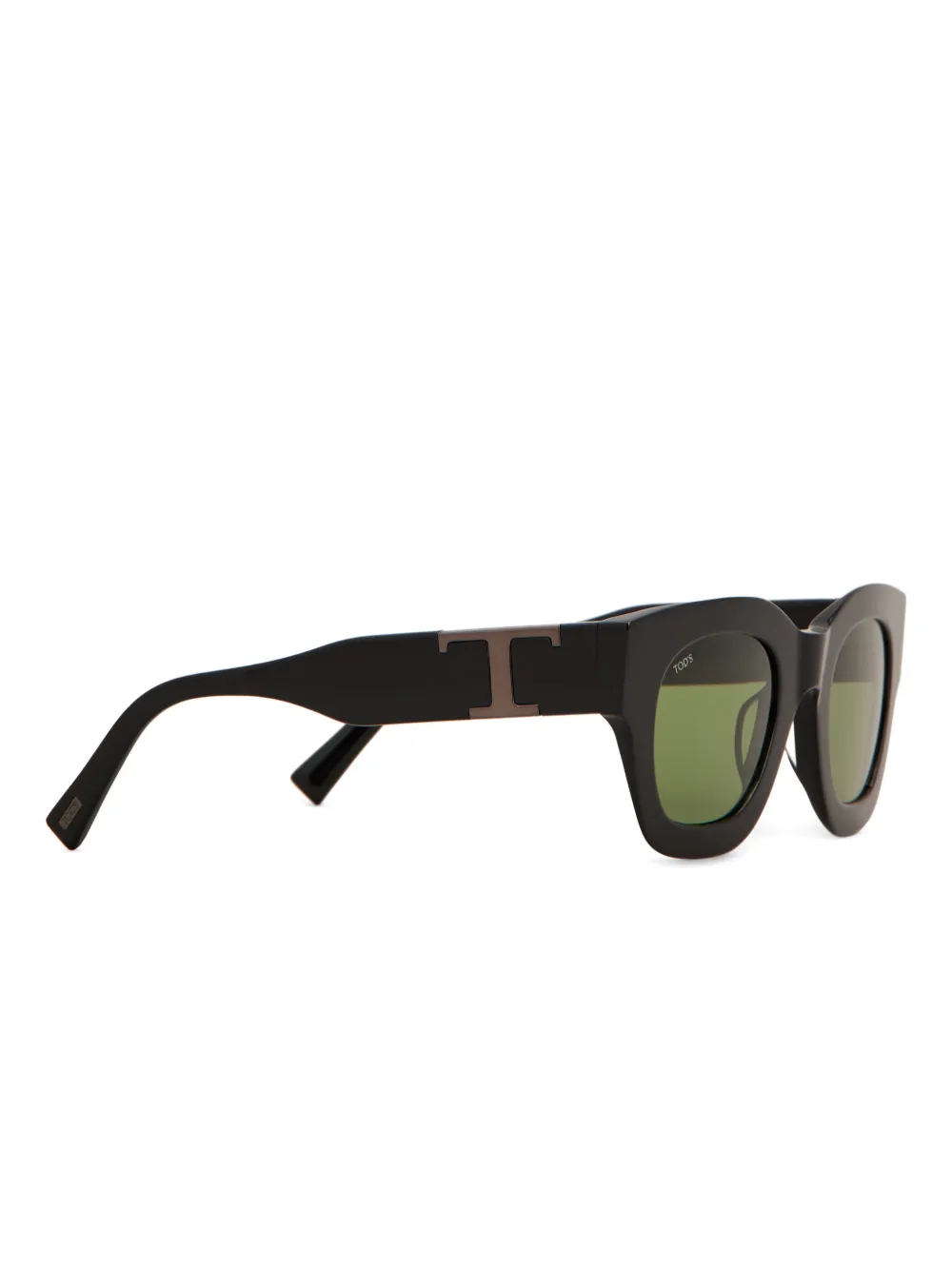 Tod's geometric logo sunglasses - Zwart