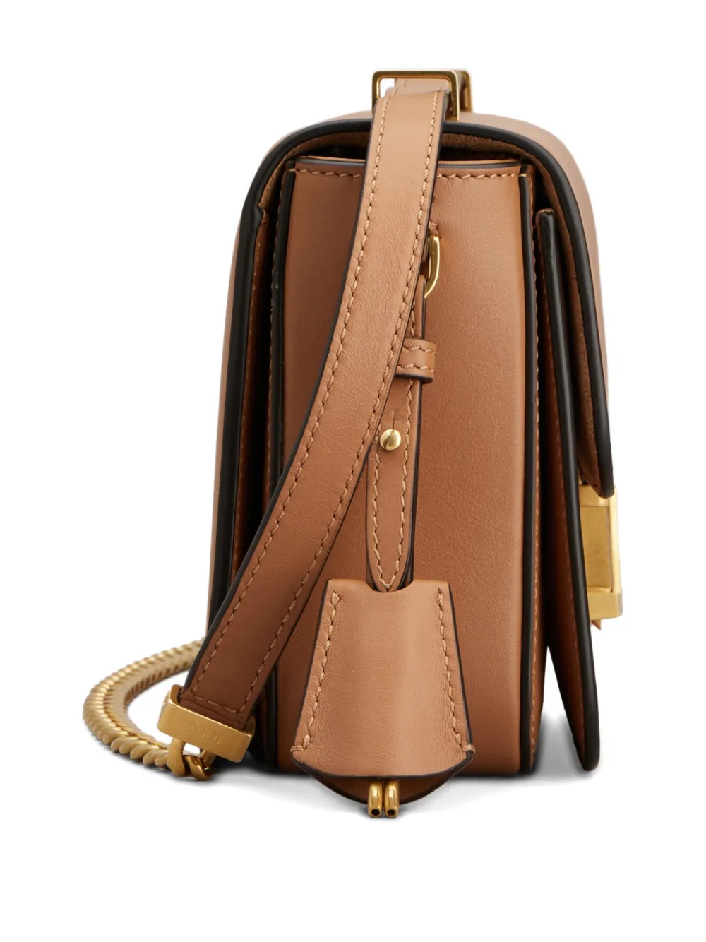 Tod's Tas met logo ketting Beige