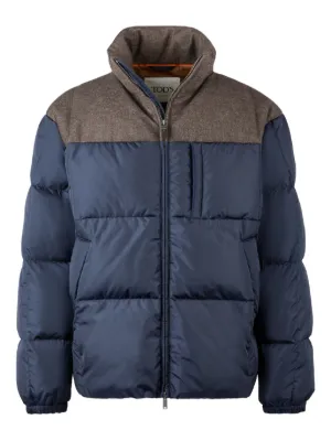 Prada medium-weight Cashmere Down Jacket | Blue | FARFETCH