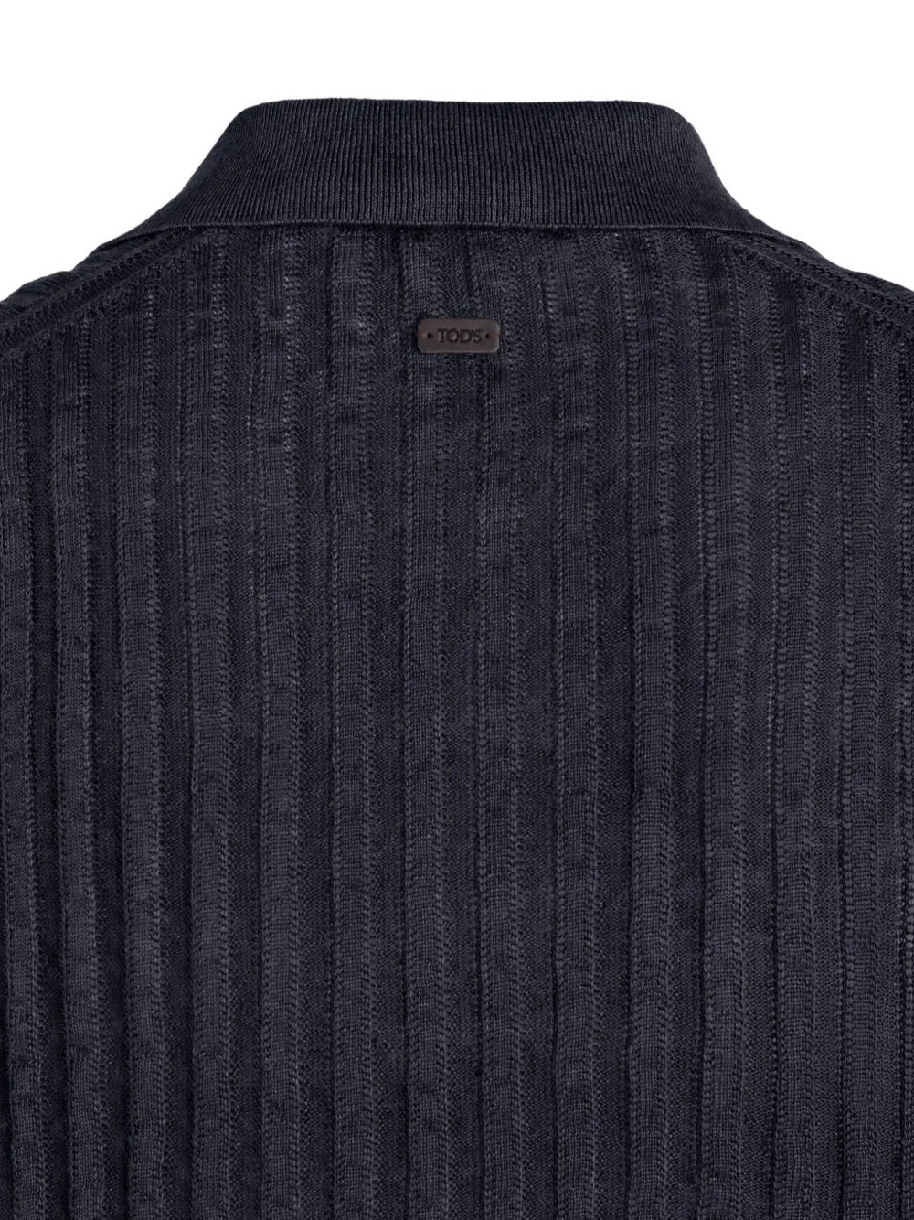Tod's Gebreid T-shirt met V-hals Blauw