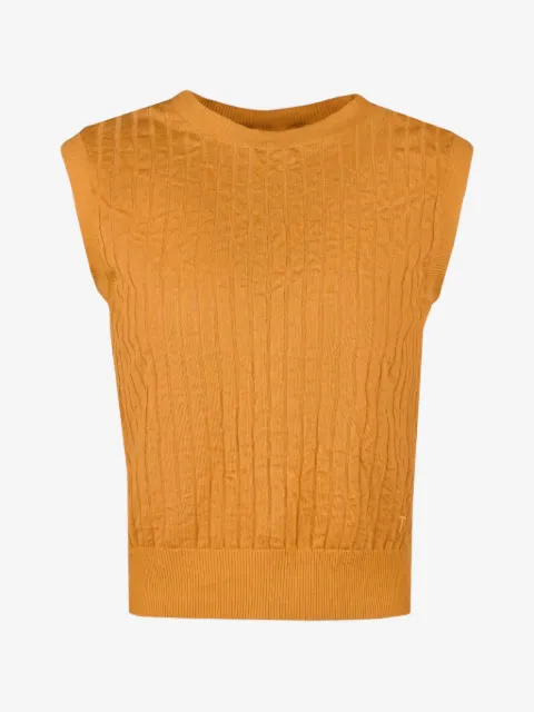 Tod's crinkled knitted vest