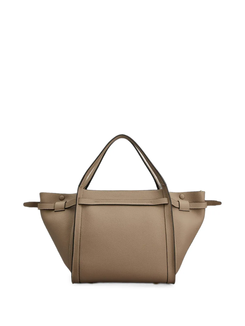 Tod's T Signature Shopping Bag in Leather Small in Neutrals, view 3
