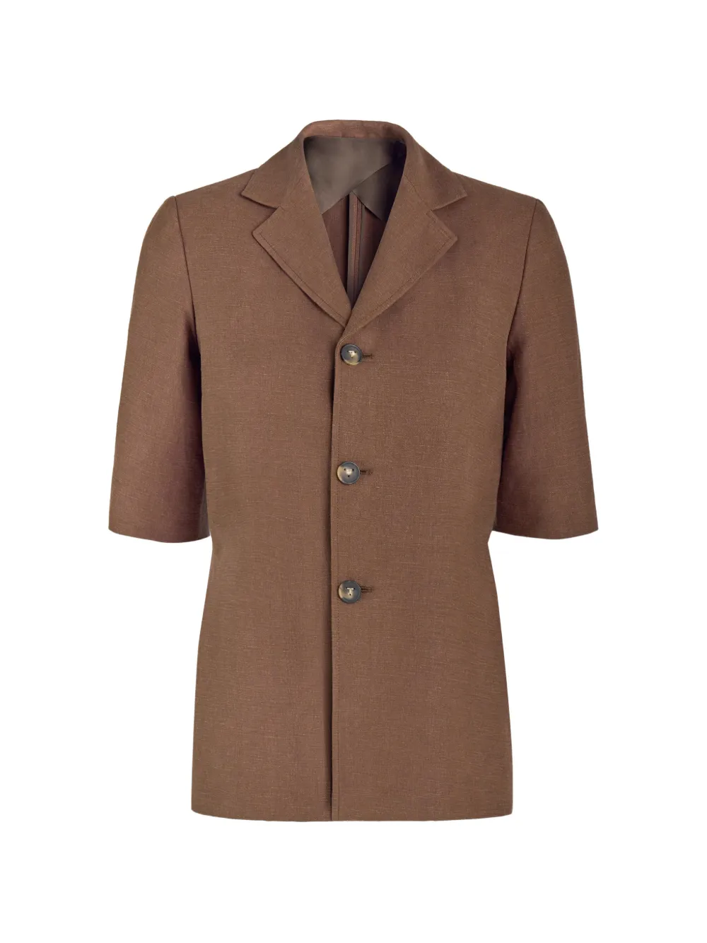 Tod's buttoned short-sleeve jacket - Brown