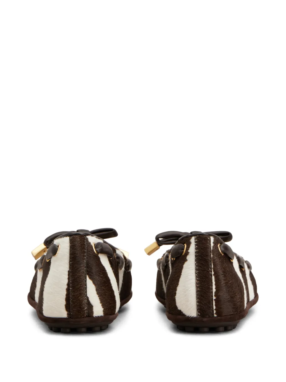 Tod's Ballerina's met strikdetail Bruin