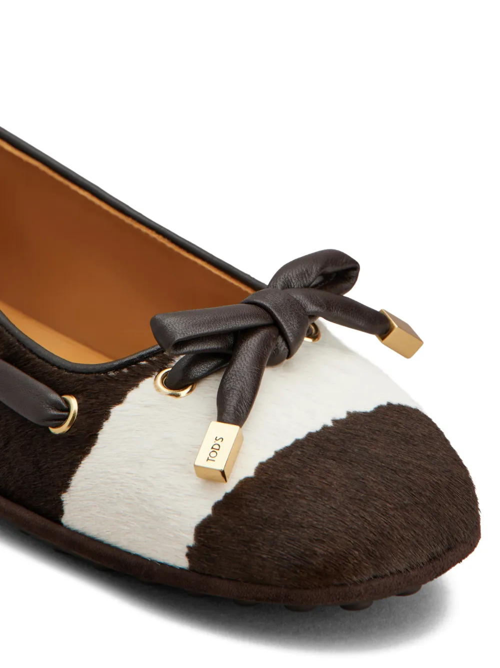 Tod's Ballerina's met strikdetail Bruin