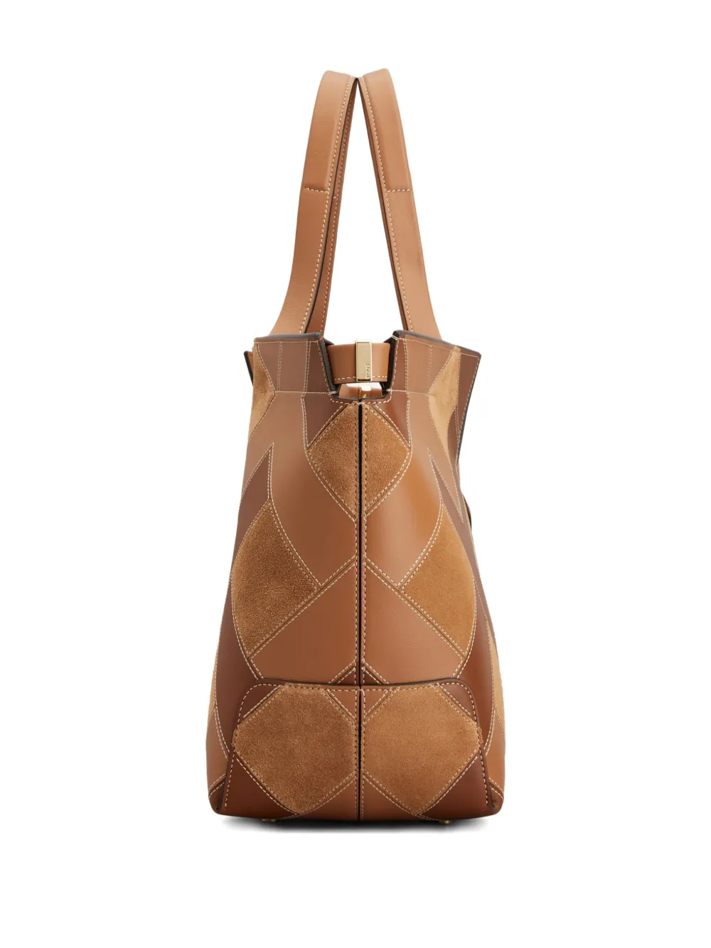 Tod's Intarsia shopper Bruin