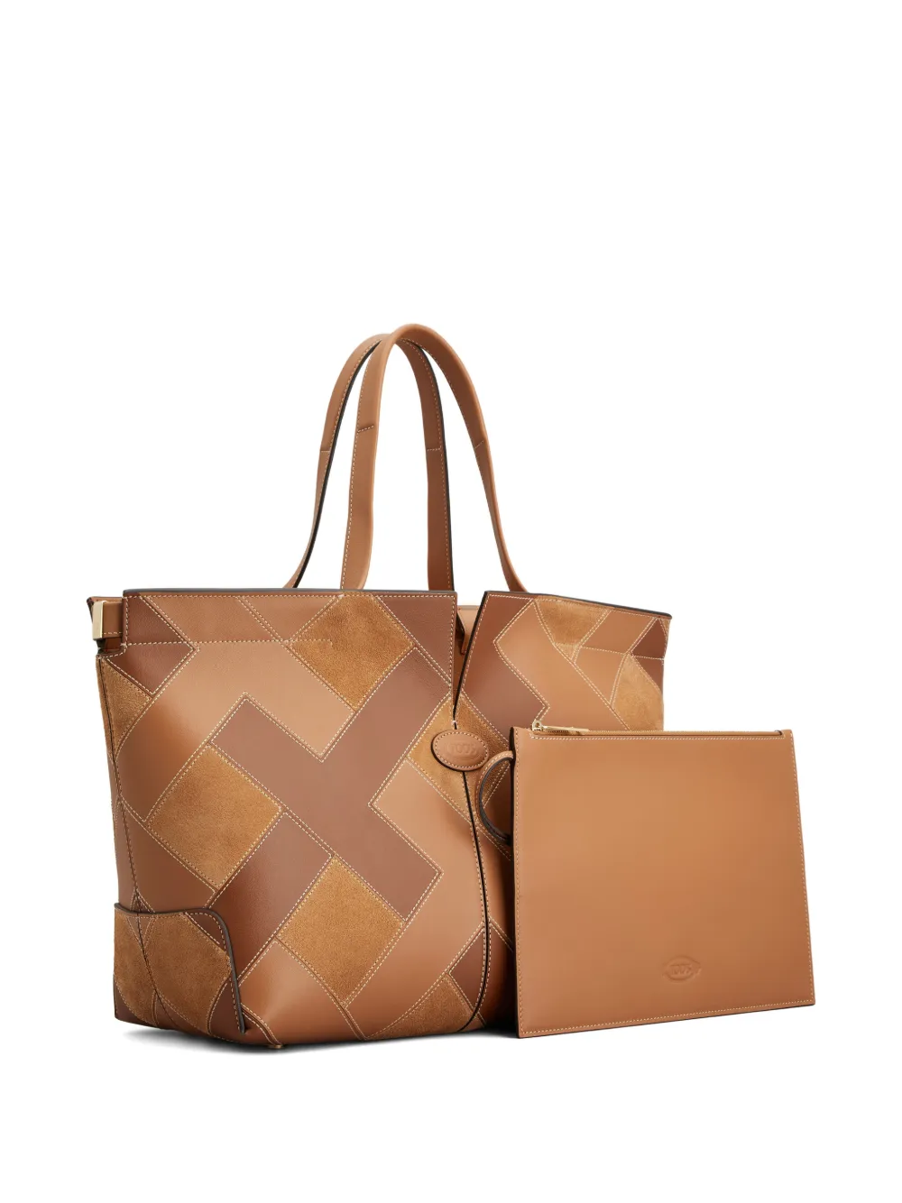 Tod's Intarsia shopper Bruin