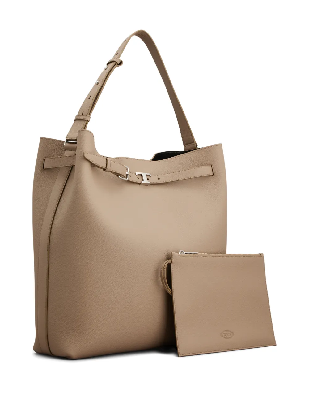 Tod's Shopper met gespbandje Beige