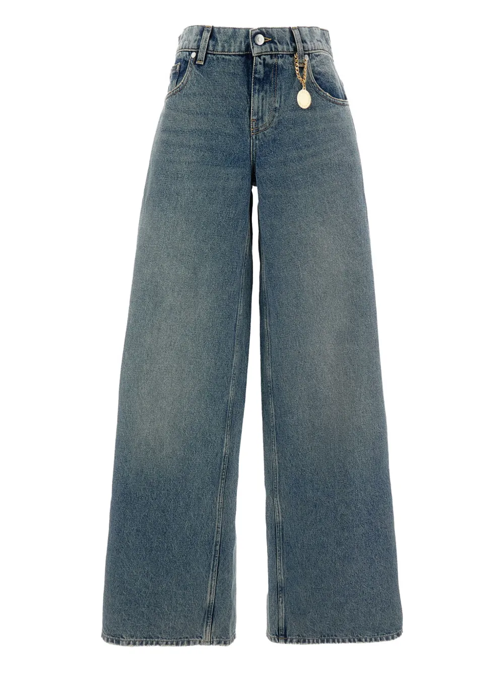Stella McCartney five-pocket wide jeans - Blu