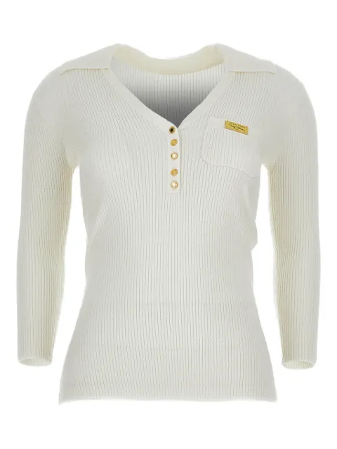 Elisabetta Franchi — V-neck ribbed sweater