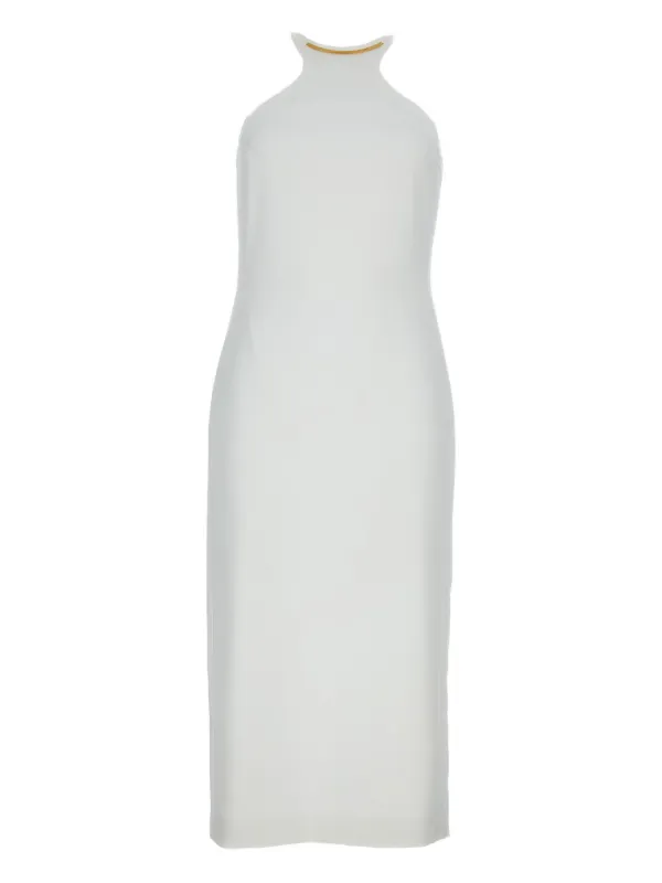Elisabetta Franchi クルーネック ドレス | ホワイト | FARFETCH JP