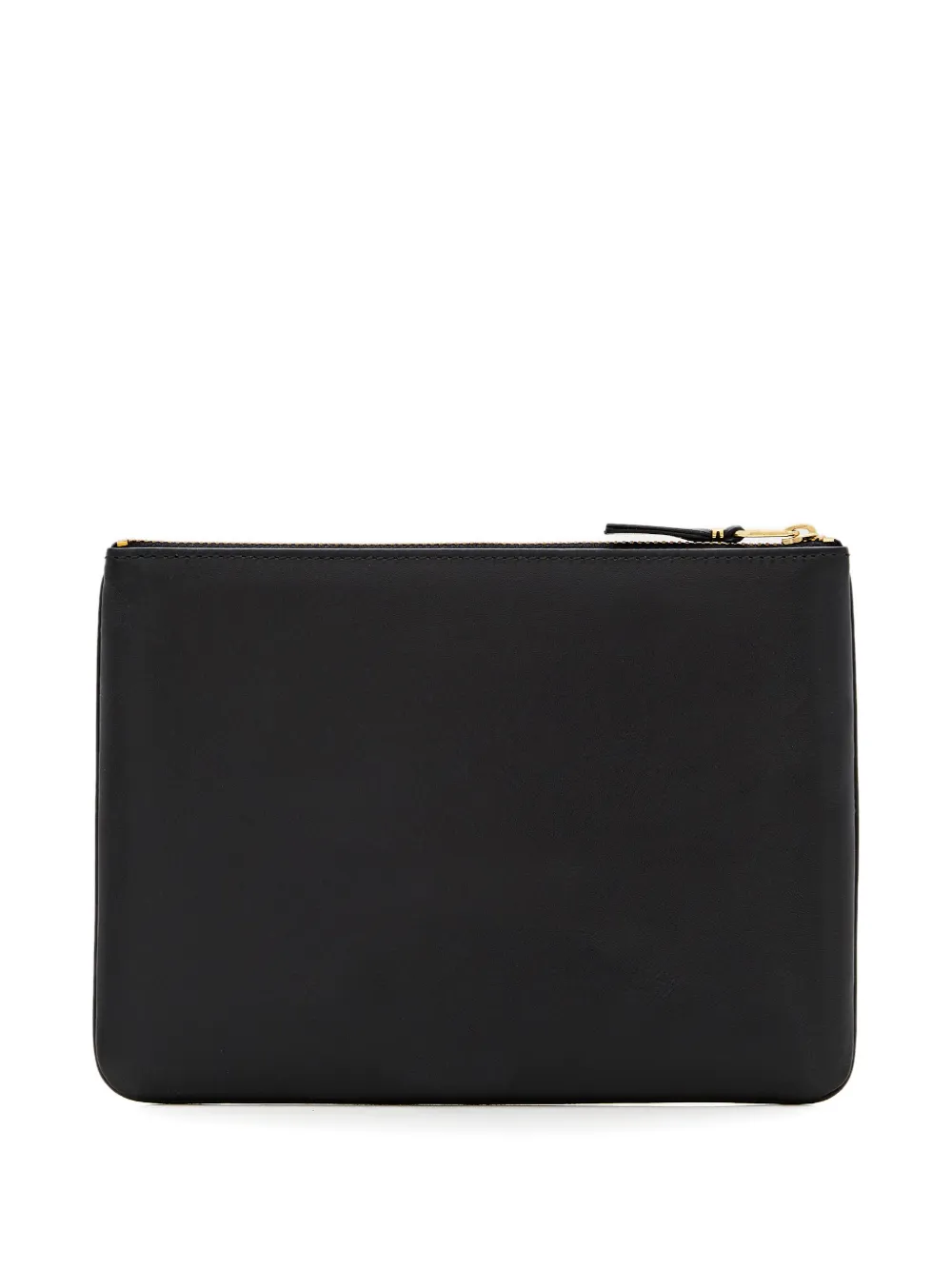 Comme Des Gar&ccedil;ons Play Leren clutch met logo - Zwart