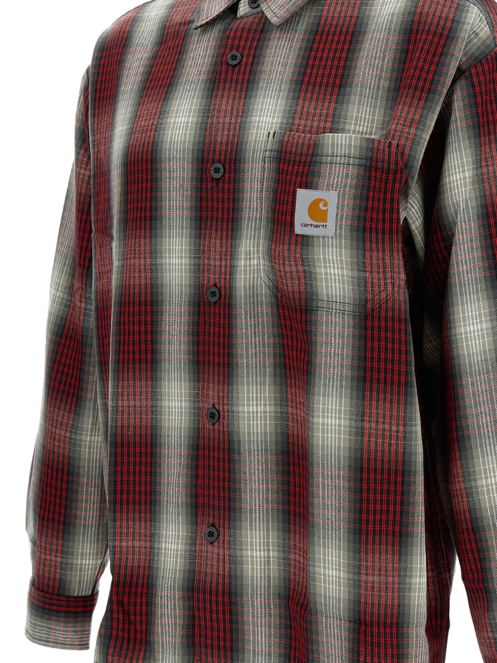 Carhartt WIP Oversized overhemd met opgestikte zak Rood