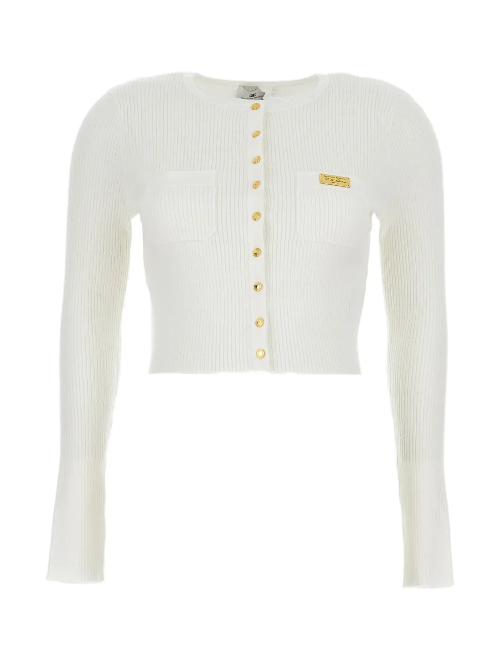 Elisabetta Franchi buttoned pocket cardigan - Bianco