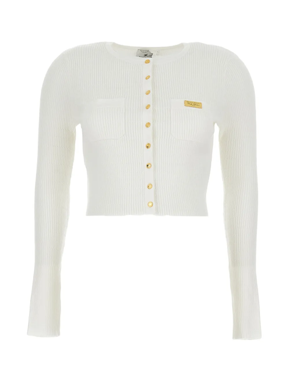 Elisabetta Franchi buttoned pocket cardigan - Bianco