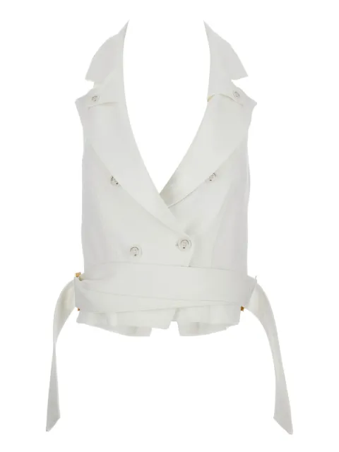 Elisabetta Franchi double-breasted belted vest