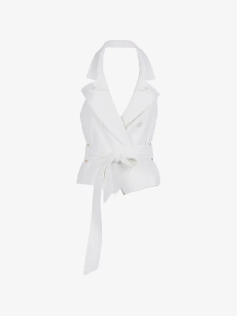 Elisabetta Franchi double-breasted belted vest