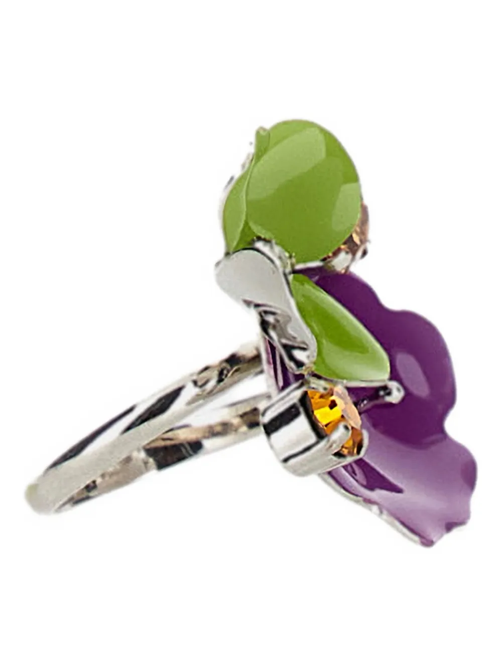 Marni Flower Stone Ring In Multi