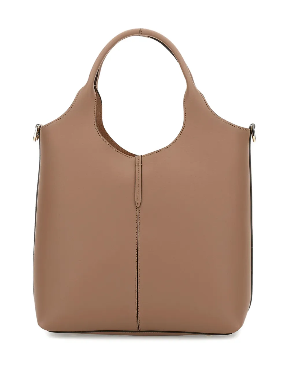Tod's removable-strap hook leather shoulder bag - Beige
