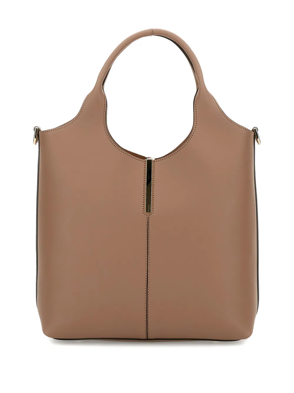 Tod's removable-strap hook leather shoulder bag - Toni neutri