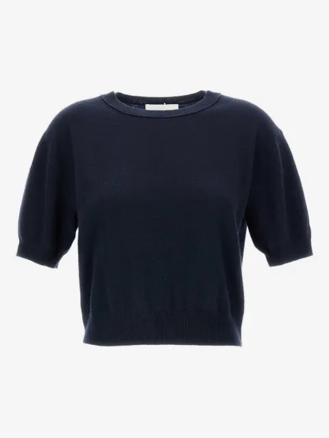 Lisa Yang kortärmad ribbad t-shirt