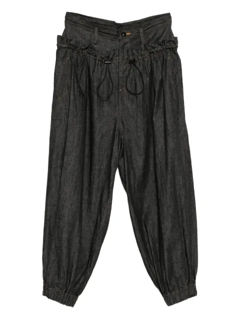 Y's jeans con pretina fruncida