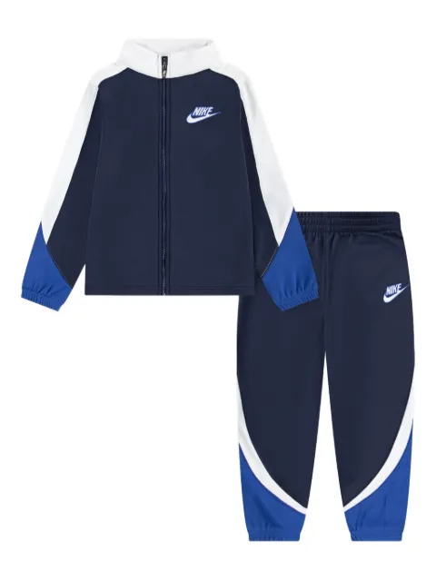 Nike Kids logo-detail colourblock tracksuit