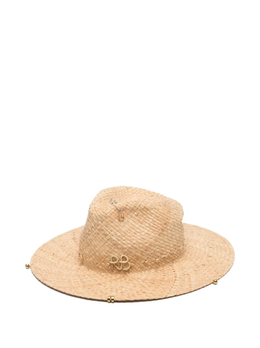 Ruslan Baginskiy chain strap fedora hat - Toni neutri