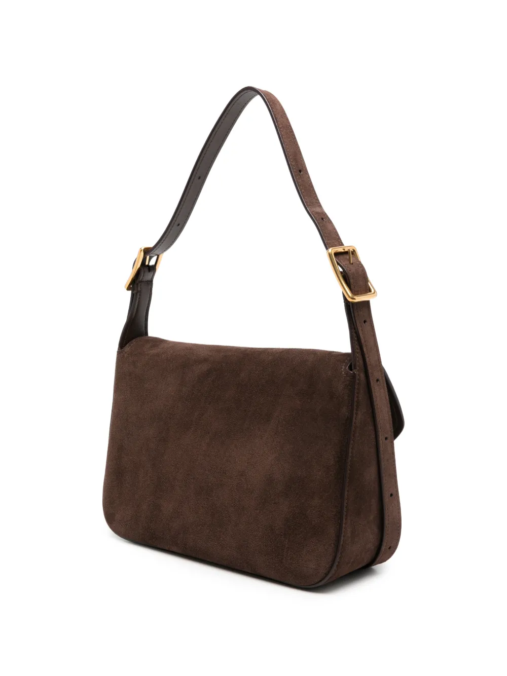 Balenciaga Medium Clicca suède schoudertas Bruin