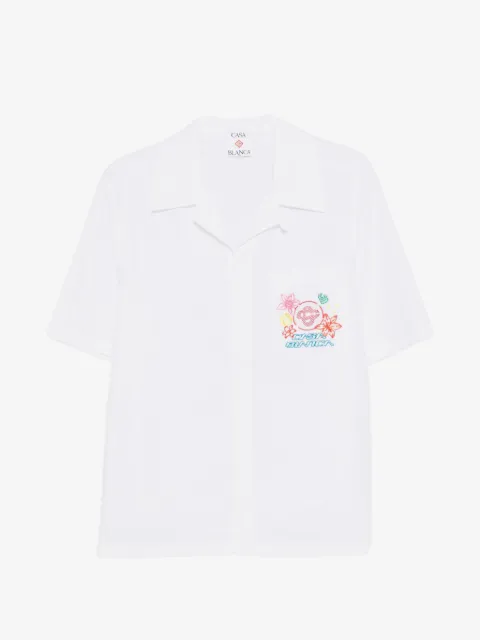 Casablanca Collage D'Icones Graphiques embroidered shirt